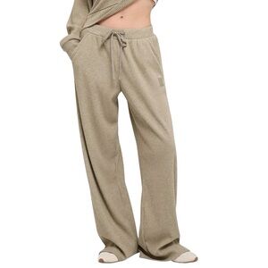 SOLD OUT ALO Yoga Ribbed Tan Lounge Pants